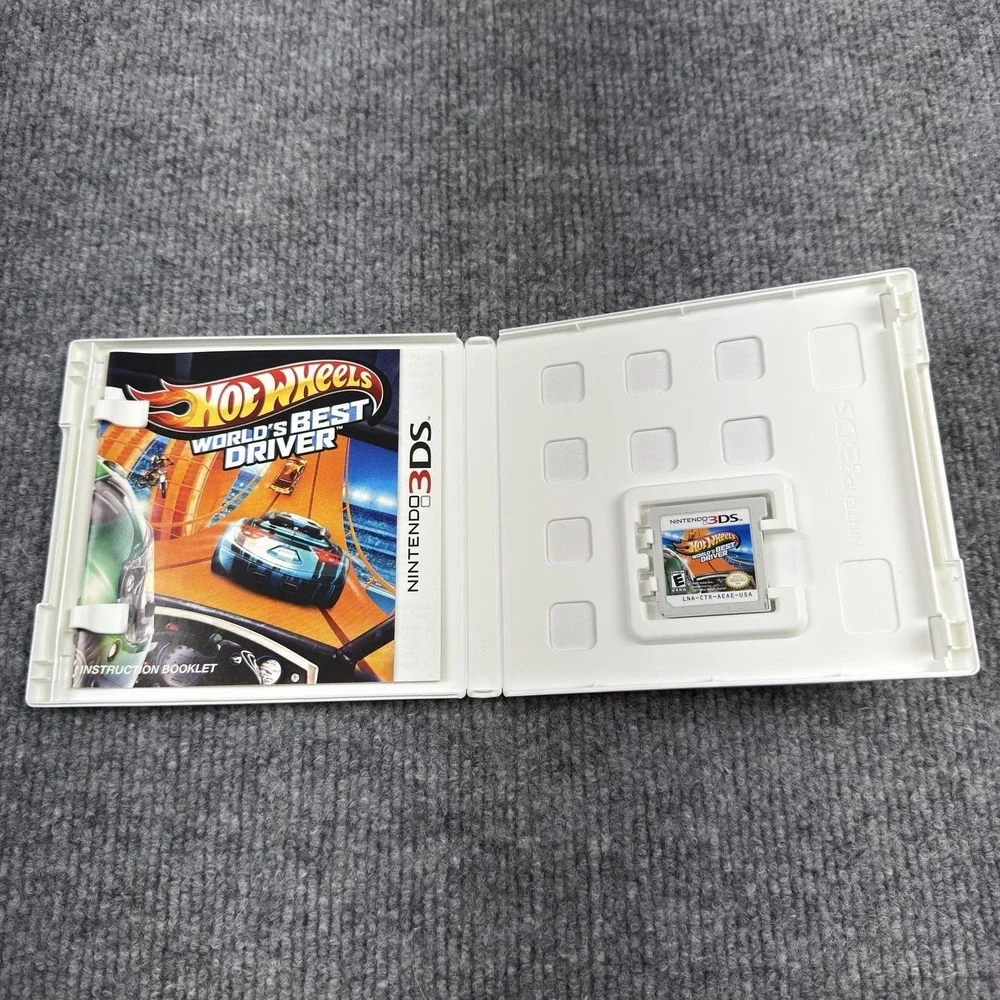 Hot Wheels World's Best Driver Nintendo 3DS Game WB Games E NTSC-U/C 2013 CIB